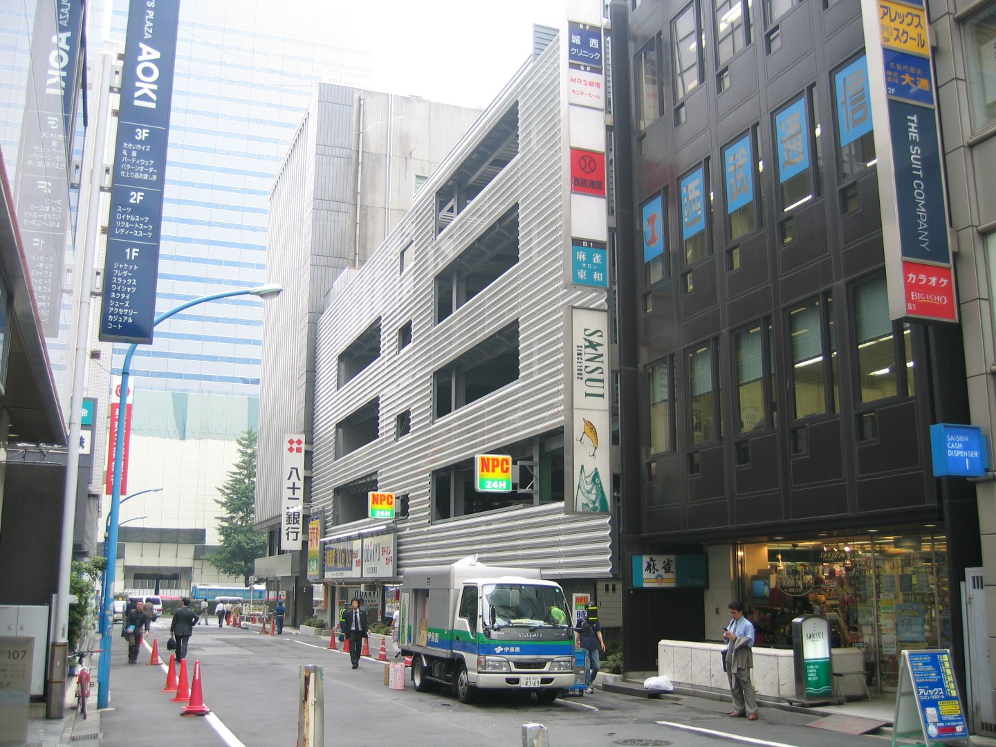 東京都内某時間貸し駐車場